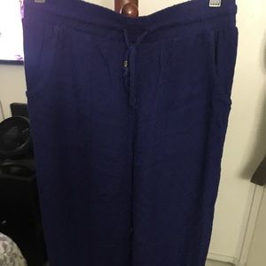Xhiliration blue jogger pants
